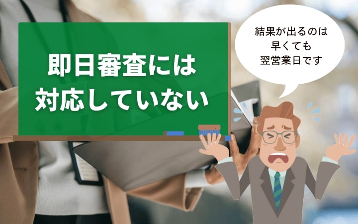三井住友銀行カードローンは即日審査には対応していない